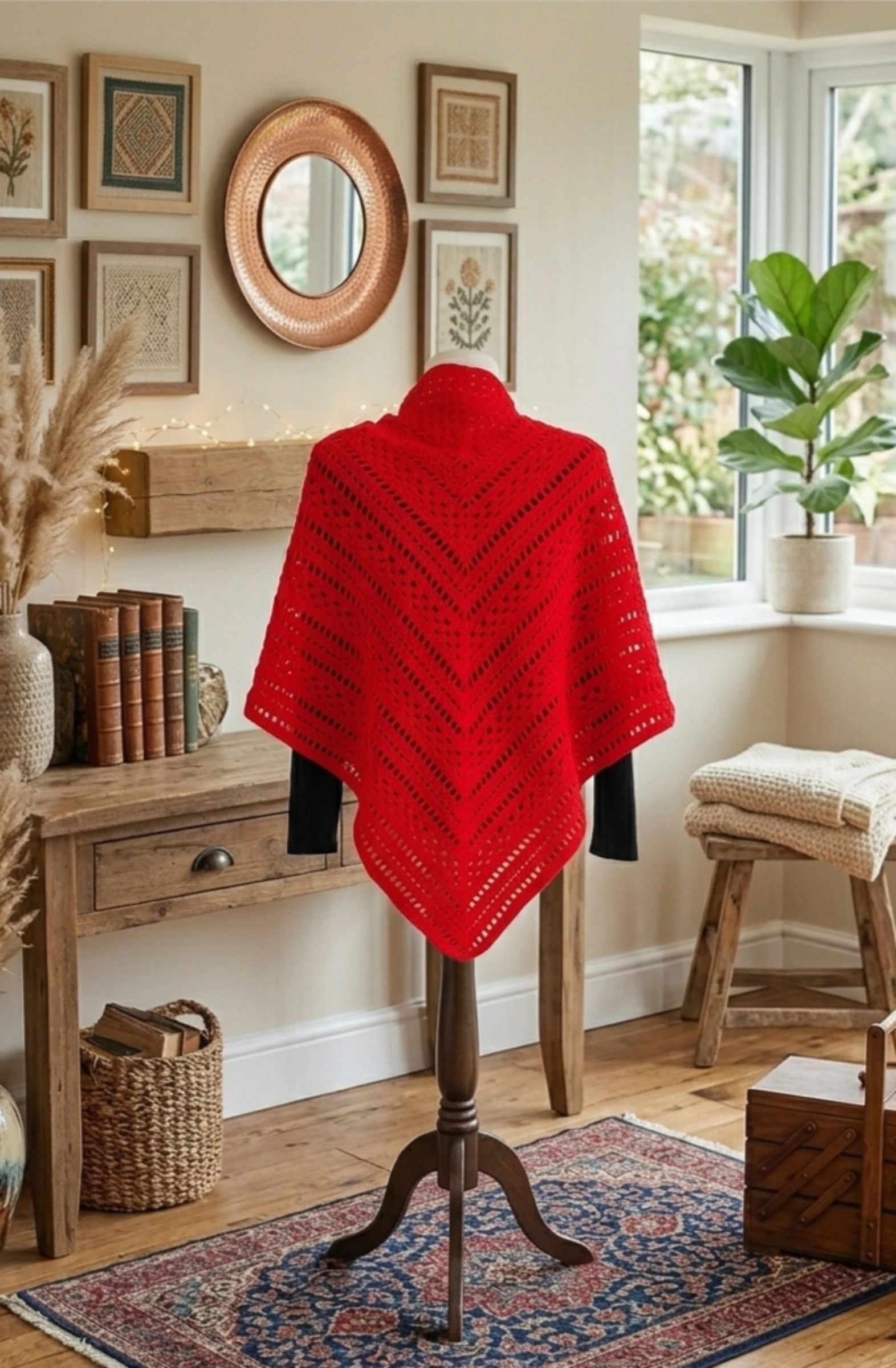 Xale vermelho macio – photo 3